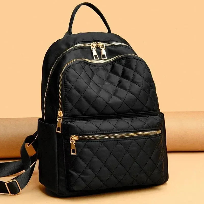 Quilted Nylon Women's Travel Backpack - Backpack - LeStyleParfait