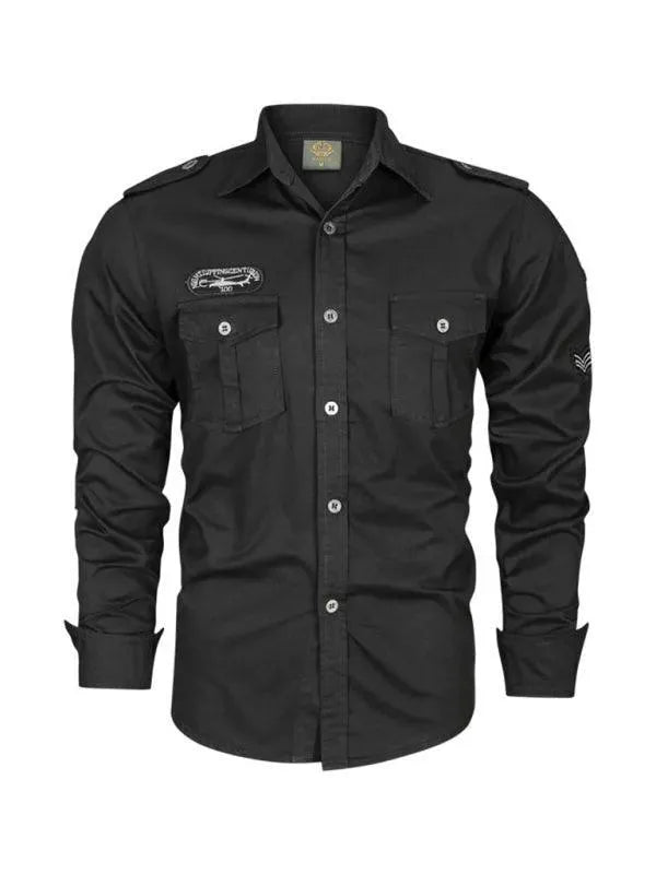 Ranger Double-Pocket Men Shirt - Long Sleeve Shirt - LeStyleParfait