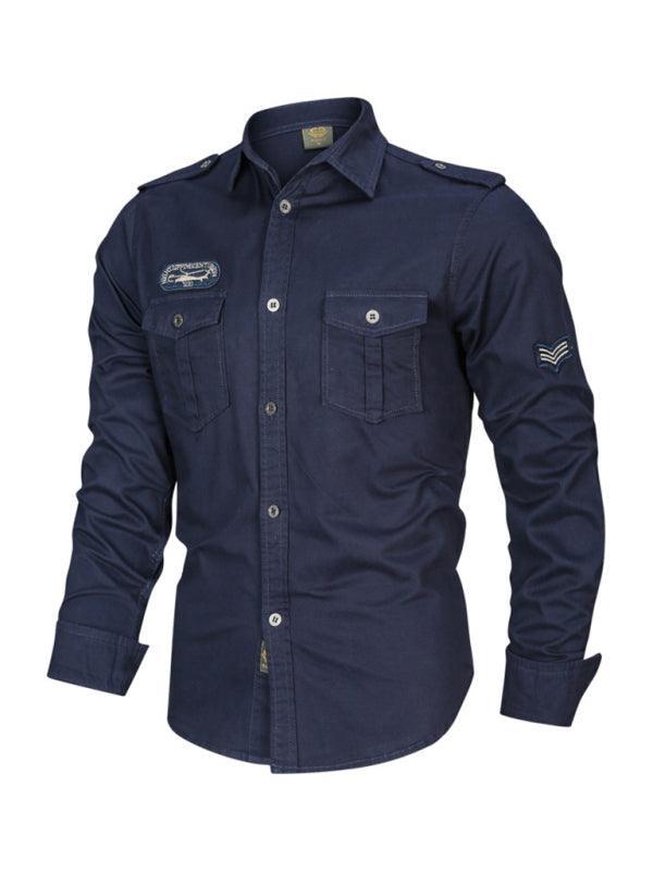 Ranger Double-Pocket Men Shirt - Long Sleeve Shirt - LeStyleParfait