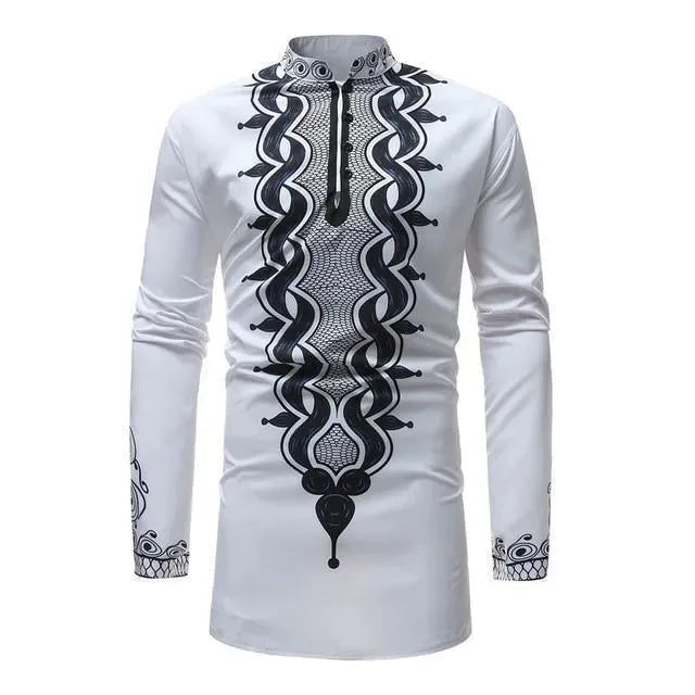 Red African Men Shirt - African Shirt - LeStyleParfait
