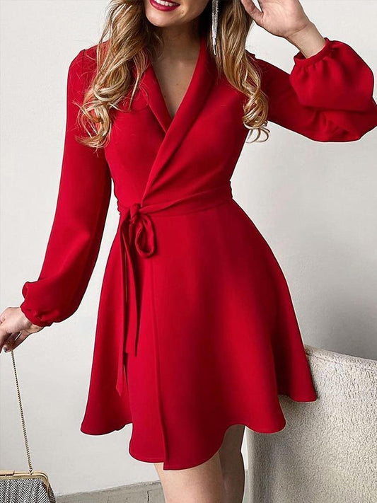 Red Party Midi-Dress - Midi Dress - LeStyleParfait