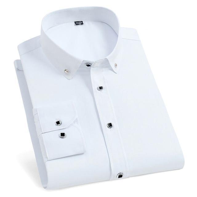 Refined Gentleman Men Dress Shirt - Dress Shirt - LeStyleParfait