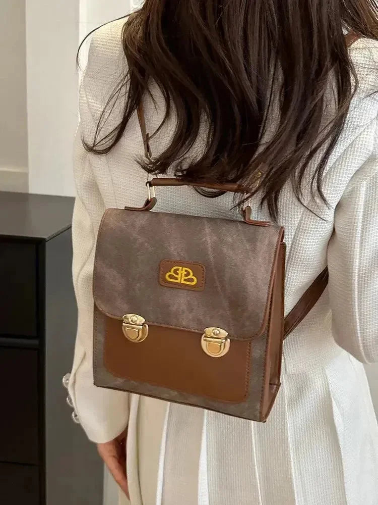 Retro Denim Pattern Women's Backpack - Backpack - LeStyleParfait