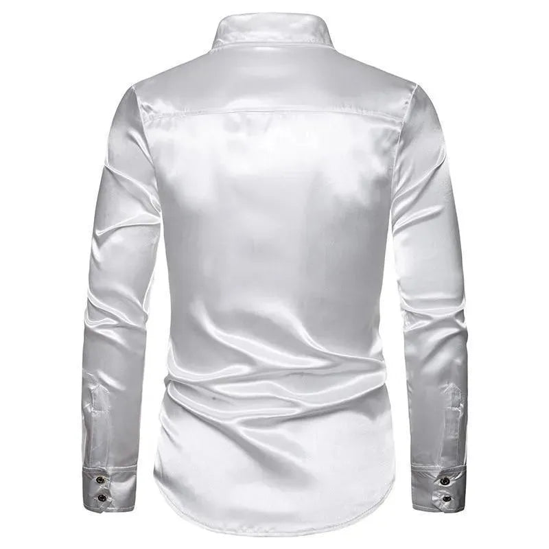 Reznor Sequins Silk Shirts For Men - Silk Shirt - LeStyleParfait