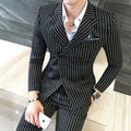 Richardson Three Piece Striped Suit - Three Piece Suit - LeStyleParfait