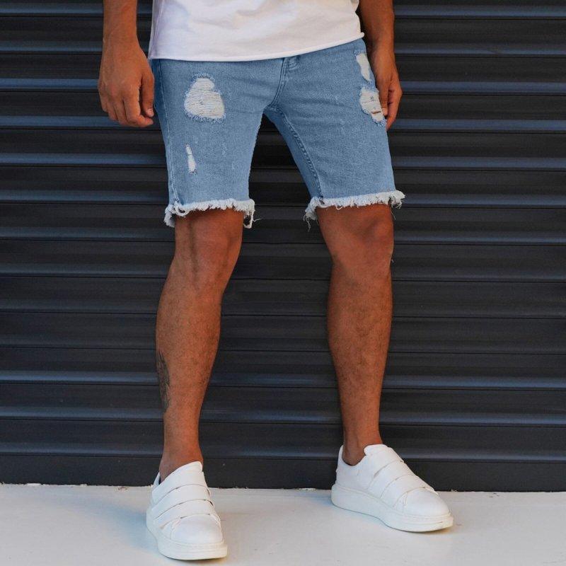 Ripped Denim Shorts For Men - Men's Shorts - LeStyleParfait