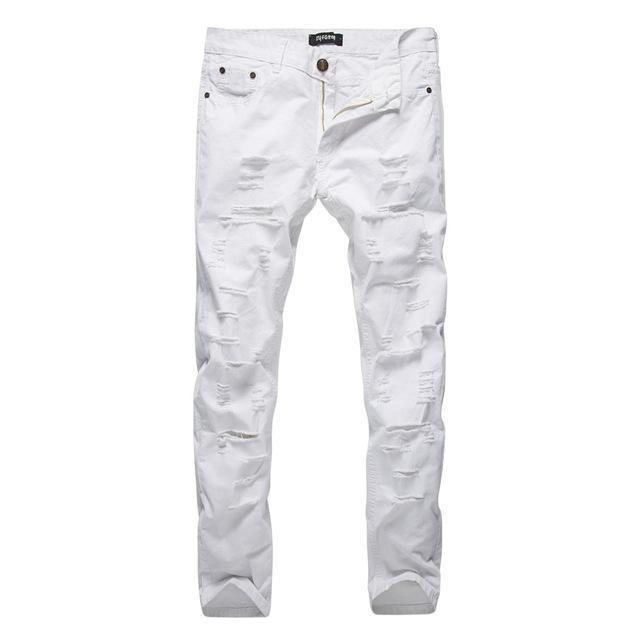 Ripped Jeans Pants With Holes For Men - Men's Jeans - LeStyleParfait