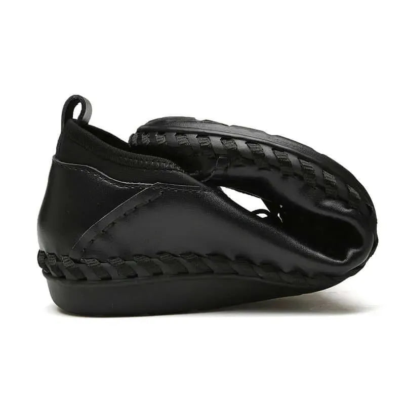 Ripple Lace-Up Leather Shoes - Casual Shoes - LeStyleParfait