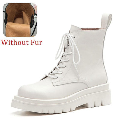 Robina Leather Winter Boots For Women - Boots - LeStyleParfait
