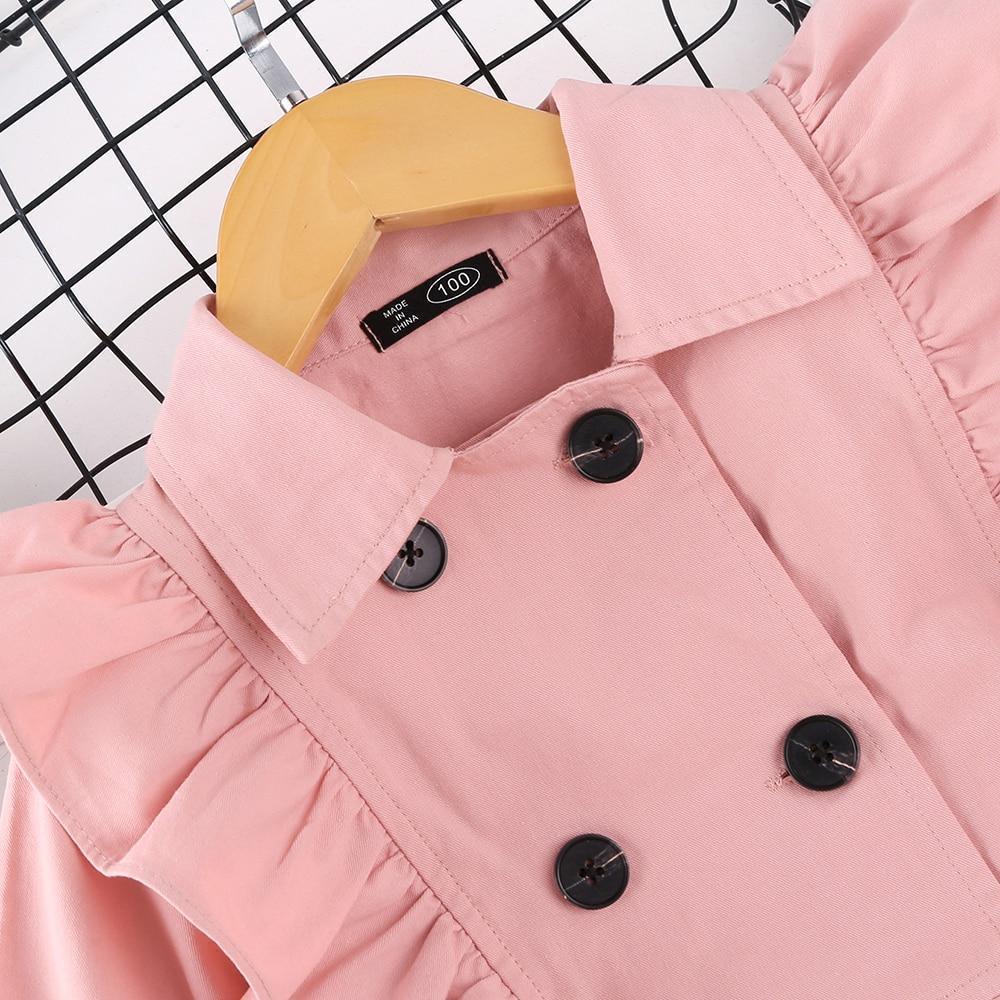 Ruffled Trench Coats For Girls - Trench Coat - LeStyleParfait