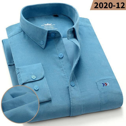 Ryan Corduroy Shirt For Men - Long Sleeve Shirt - LeStyleParfait