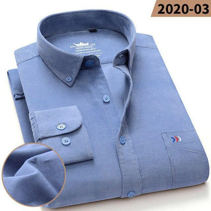 Ryan Corduroy Shirt For Men - Long Sleeve Shirt - LeStyleParfait