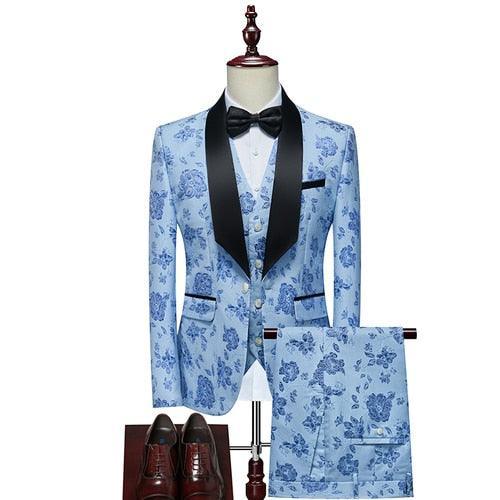 Tuxedo Suit - Sergio Three Piece Tuxedo Suit - LeStyleParfait