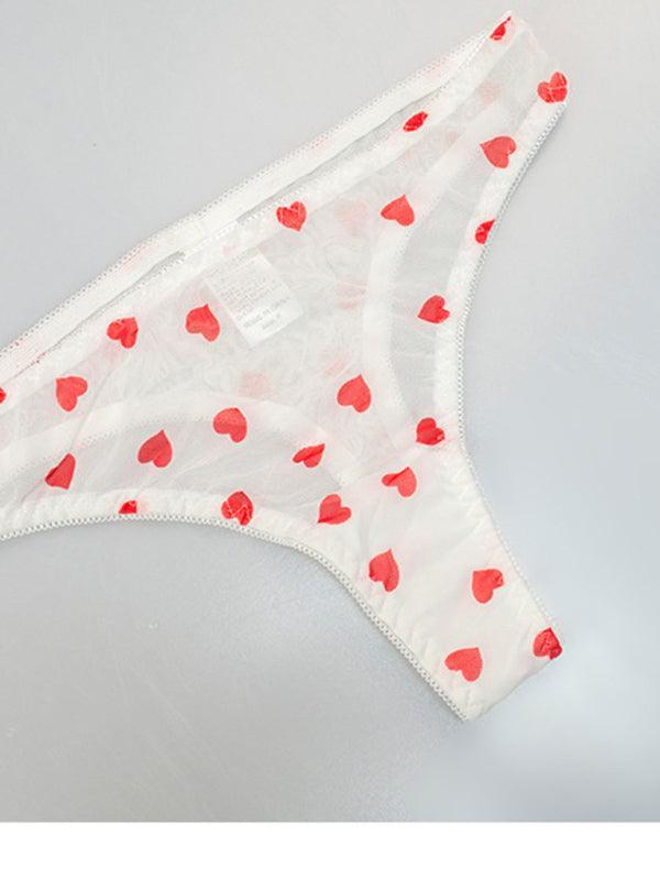 Sexy Love Mesh Sexy Underwear Set - Bralette Set - LeStyleParfait