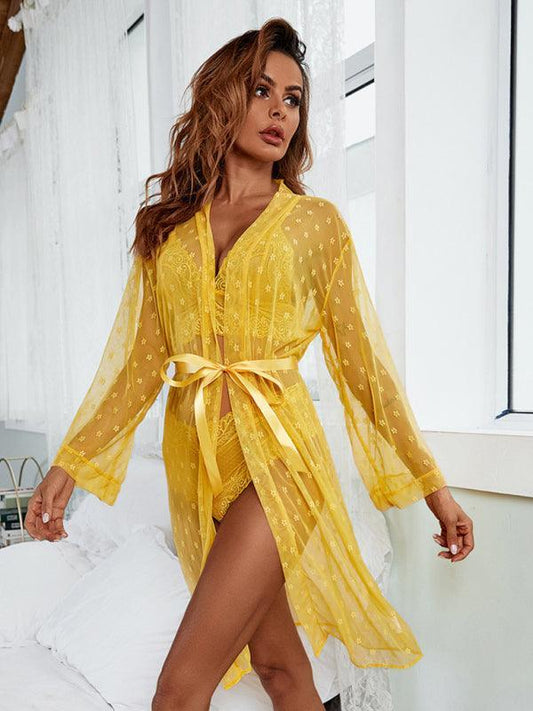 Sexy Mesh Pajamas Lingerie Set - Lingerie Set - LeStyleParfait