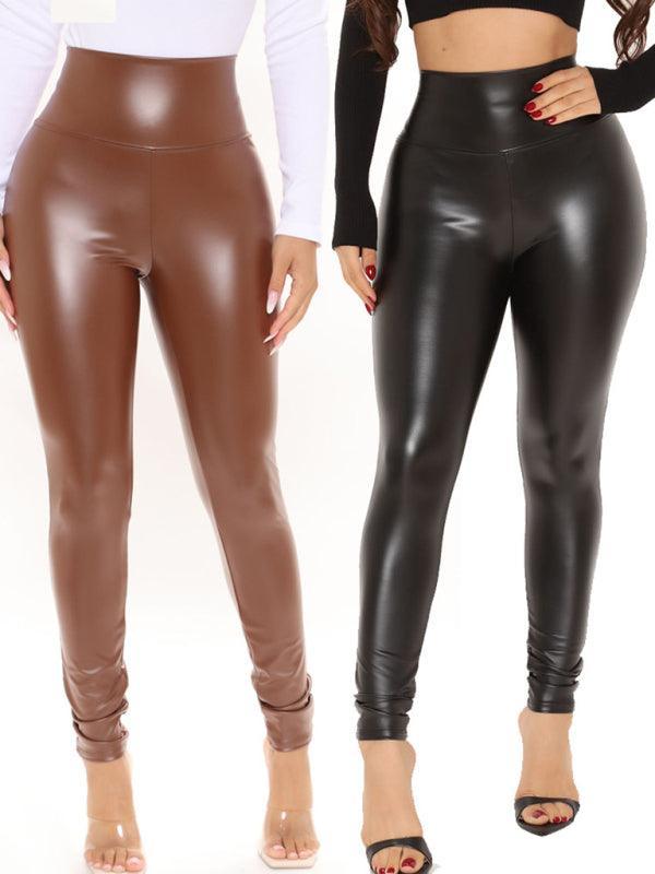 Sexy Slim Fit Leather Women Pants - Women Pants - LeStyleParfait