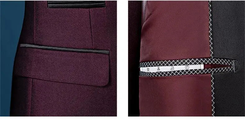 Shawl Collar Tuxedo 3 Piece Suit - Tuxedo Suit - LeStyleParfait