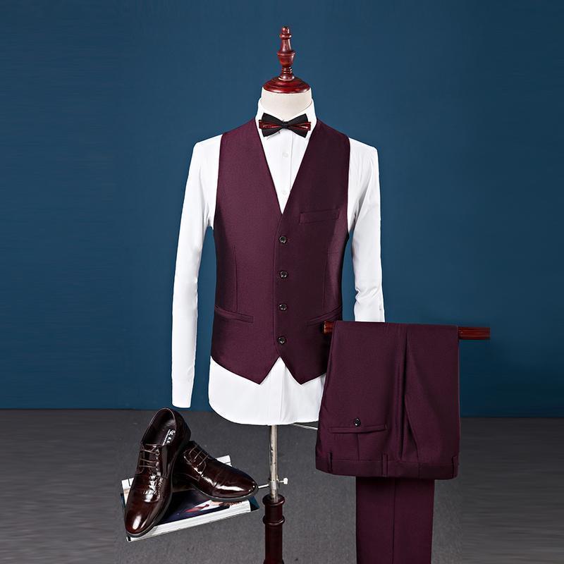Shawl Collar Tuxedo 3 Piece Suit - Tuxedo Suit - LeStyleParfait