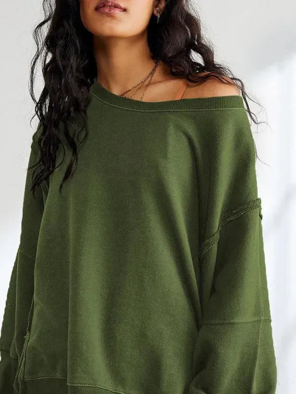 Side Slits Women Sweatshirt - Women Sweatshirt - LeStyleParfait