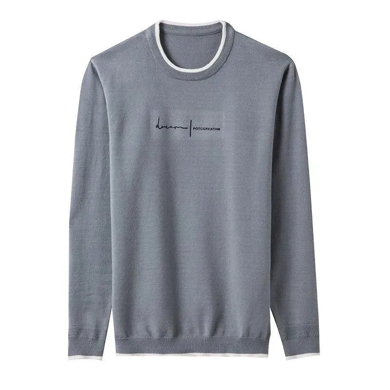 Signature Crew Neck Sweater For Men - Pullover Sweater - LeStyleParfait