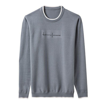 Signature Crew Neck Sweater For Men - Pullover Sweater - LeStyleParfait