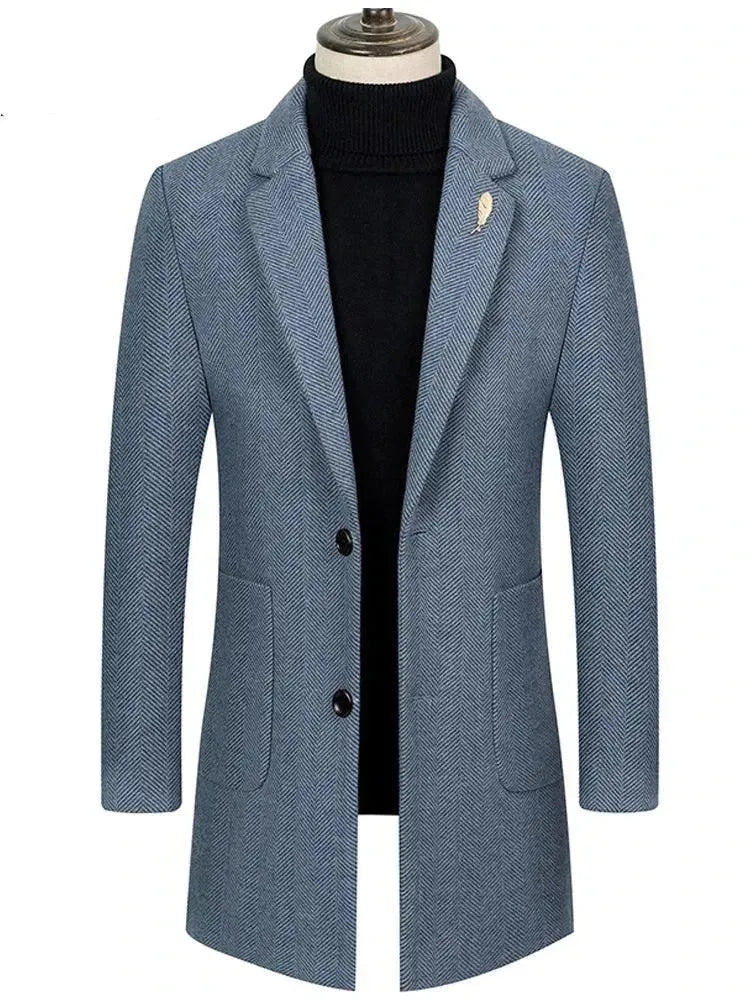 Single-breasted Men's Coat - Coat - LeStyleParfait