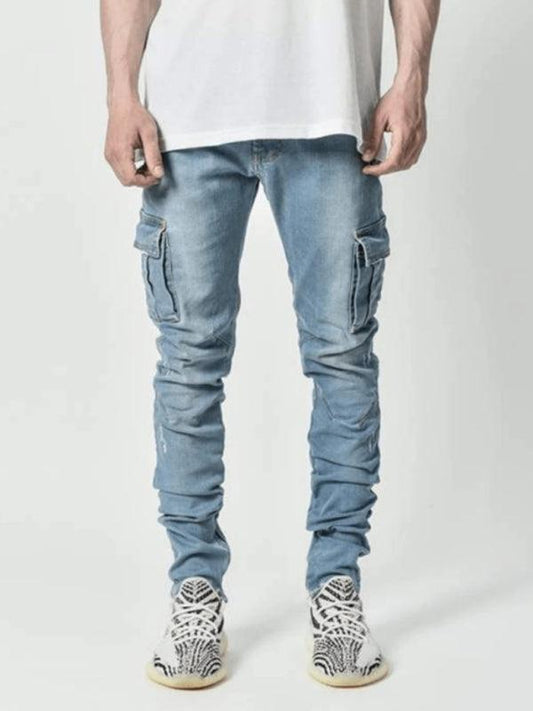 Skinny Cargo Jeans For Men - Men's Jeans - LeStyleParfait