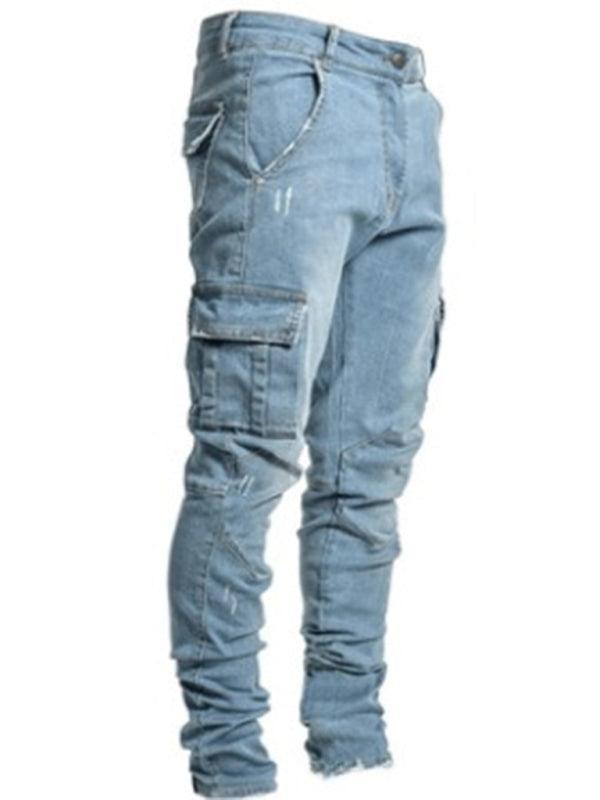 Skinny Cargo Jeans For Men - Men's Jeans - LeStyleParfait