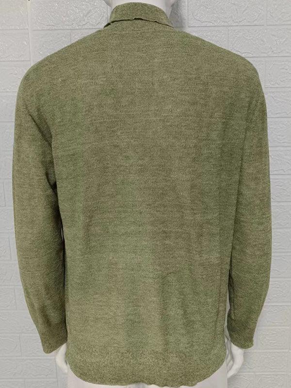 Slim Fit Knit Pullover Men Turtleneck Sweater - Pullover Sweater - LeStyleParfait