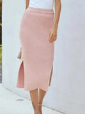 Slim Fit Office Midi Skirt-Women's Skirt-LeStyleParfait