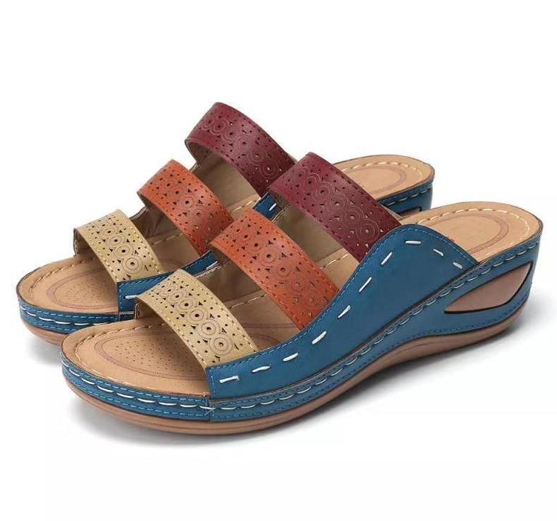 Slip On Summer Wedge Sandals - Wedge Shoes - LeStyleParfait