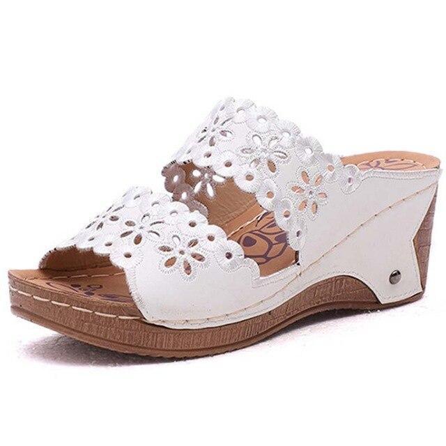 Slip-On Wedges Sandals - Wedge Shoes - LeStyleParfait