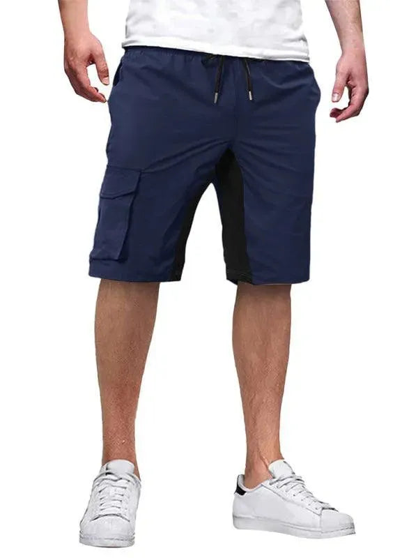 Solid Drawstring Men Cargo Shorts - Shorts - LeStyleParfait