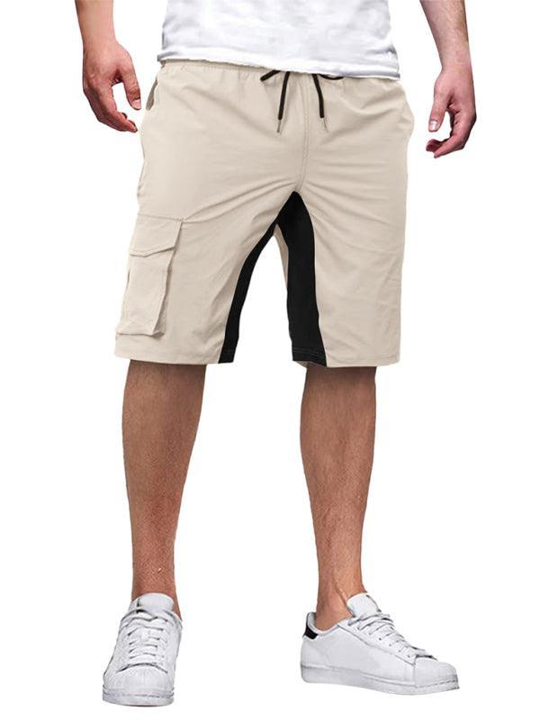 Solid Drawstring Men Cargo Shorts - Shorts - LeStyleParfait