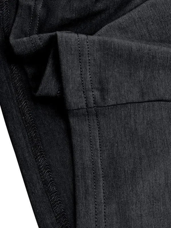 LeStyleParfait Men's T-Shirts Casual Polo Plain-Solid Long Sleeves-Polo Shirt