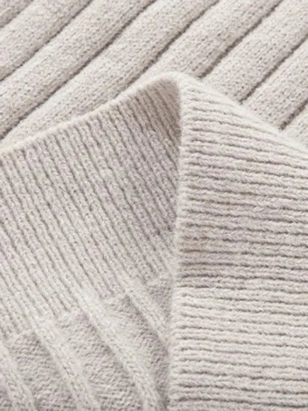 Solid Stretch Men Turtleneck Sweater - Pullover Sweater - LeStyleParfait