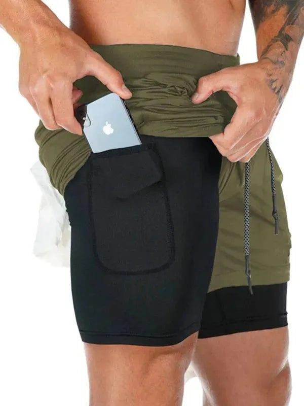 Two Piece Men Gym Shorts - Men's Shorts | LeStyleParfait-Men's Shorts
