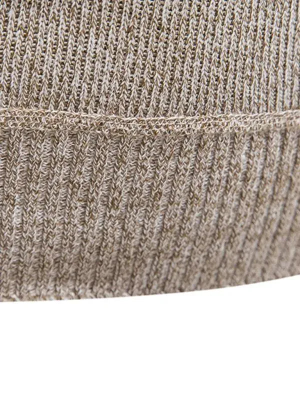 Stand-Up Collar Patchwork Zipper Men Turtleneck Sweater - Pullover Sweater - LeStyleParfait