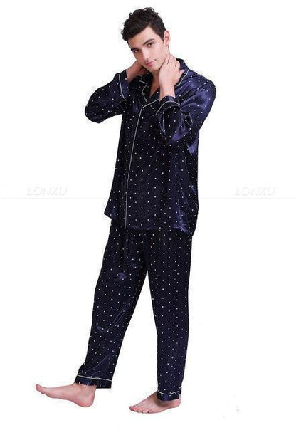 Staying Late Men Pajamas Set - Pajama Pant Set - LeStyleParfait