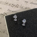 Sterling Silver Round Stud Earrings - Earrings - LeStyleParfait