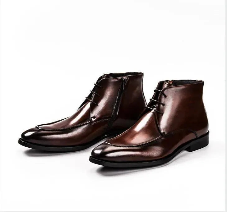 Stitched Leather Chelsea Boots For Men - Boots - LeStyleParfait