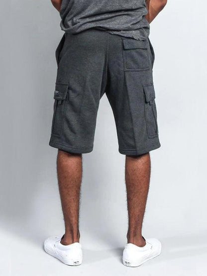 Straight-Leg Men Linen Cargo Shorts - Shorts - LeStyleParfait