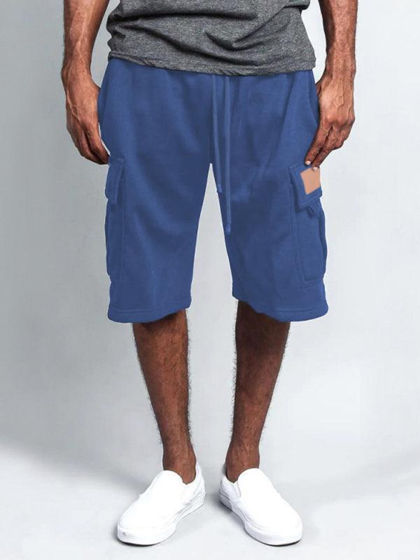Straight-Leg Men Linen Cargo Shorts - Shorts - LeStyleParfait