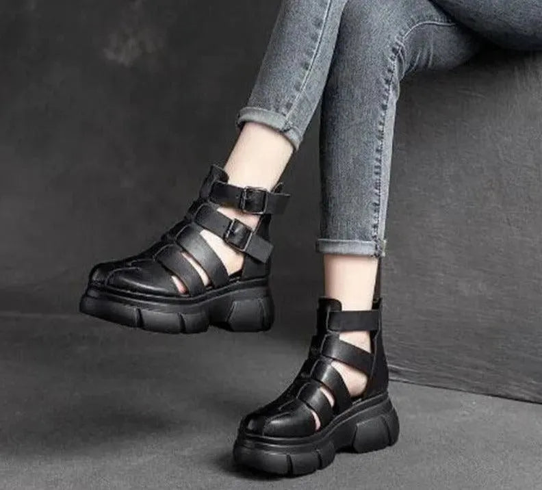 Strappy Wedge Shoes - Wedge Shoes - LeStyleParfait