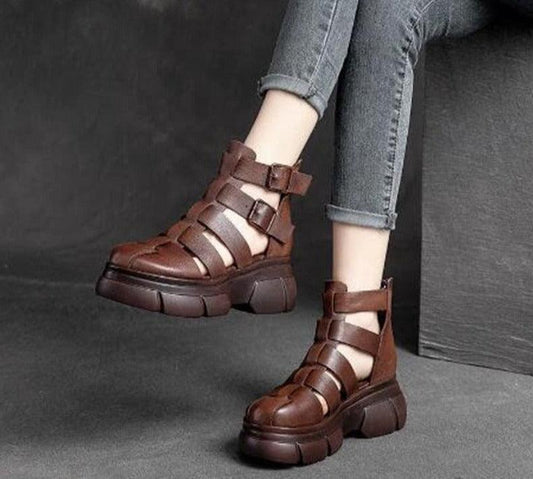 Strappy Wedge Shoes - Wedge Shoes - LeStyleParfait