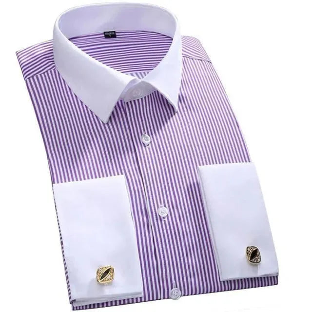 Striped Dress Shirt For Men - Dress Shirt - LeStyleParfait