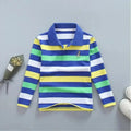 Striped Logo Polo Shirt for Kids-Polo Shirt-LeStyleParfait