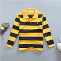 Striped Logo Polo Shirt for Kids-Polo Shirt-LeStyleParfait