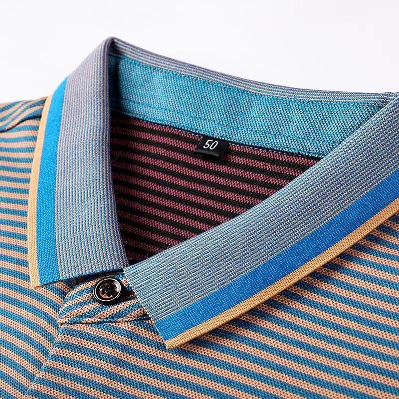 Striped Polo Shirt Long Sleeves - Polo Shirt - LeStyleParfait