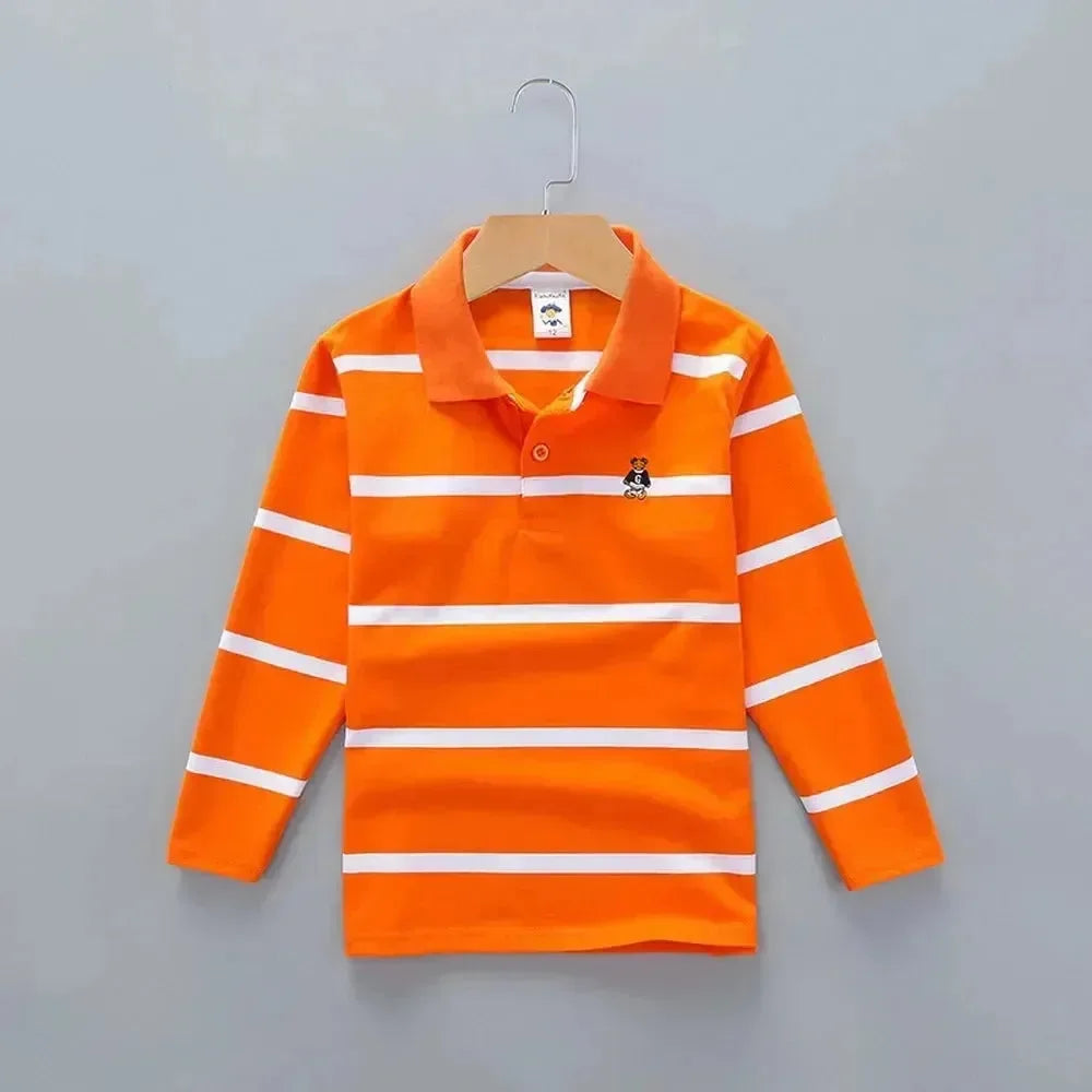 Striped Polyester Polo Shirt for Kids - Polo Shirt - LeStyleParfait